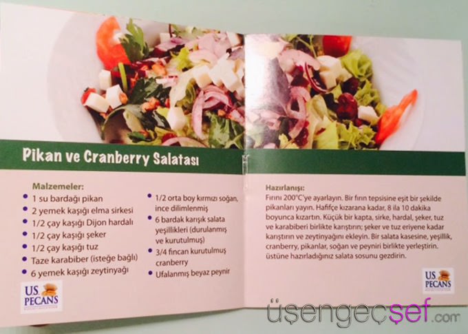 ceviz cranberry salata tarifi