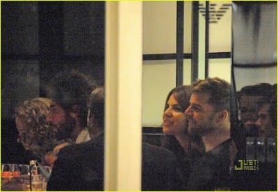ricky martin armani nobu restaurant