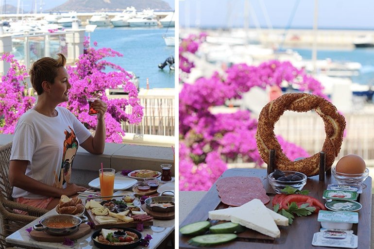simit sarayi bodrum usengec sef kahvalti