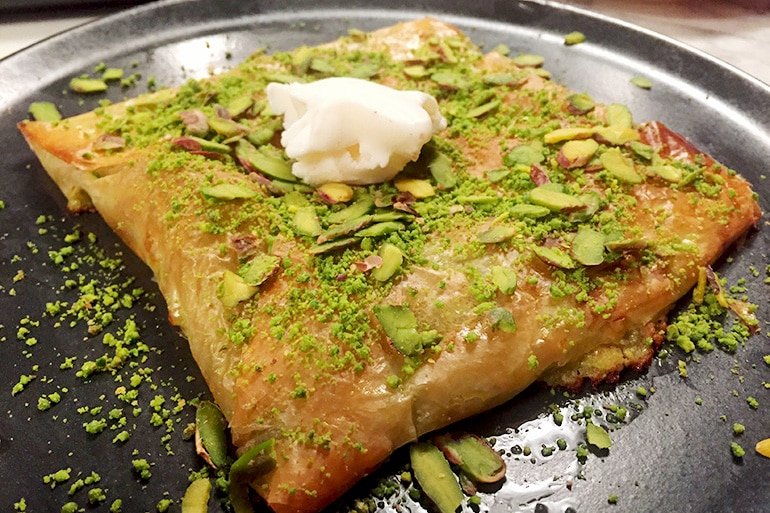 chef mezze fistikli katmer