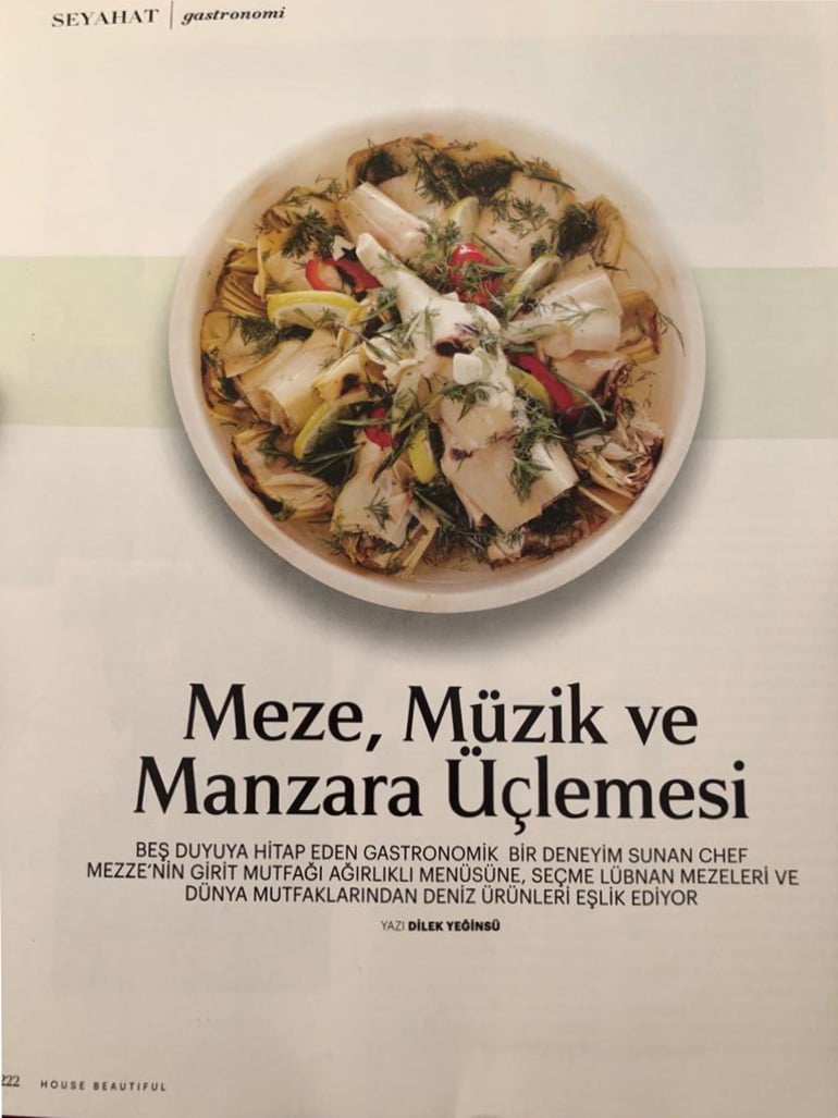 House Beautiful Dergisi - Dilek Yeğinsü Chef Mezze 2 House Beautiful Chef Mezze Dilek Yeginsu 1