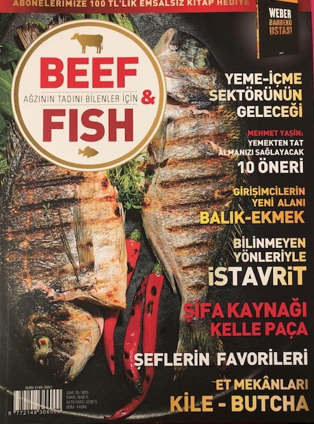 Dilek Yeğinsü - Üşengeç Şef gastronomi yazısı -Beef and Fish dergisi-Doğan Burda Dergi Grubu