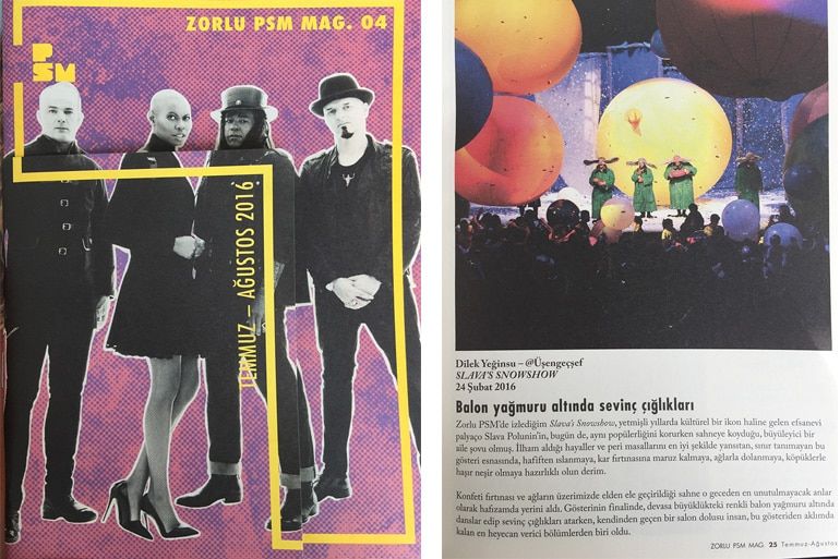 Zorlu PSM MAG Dergisi Dilek Yeğinsü / Üşengeç Şef Yazısı 